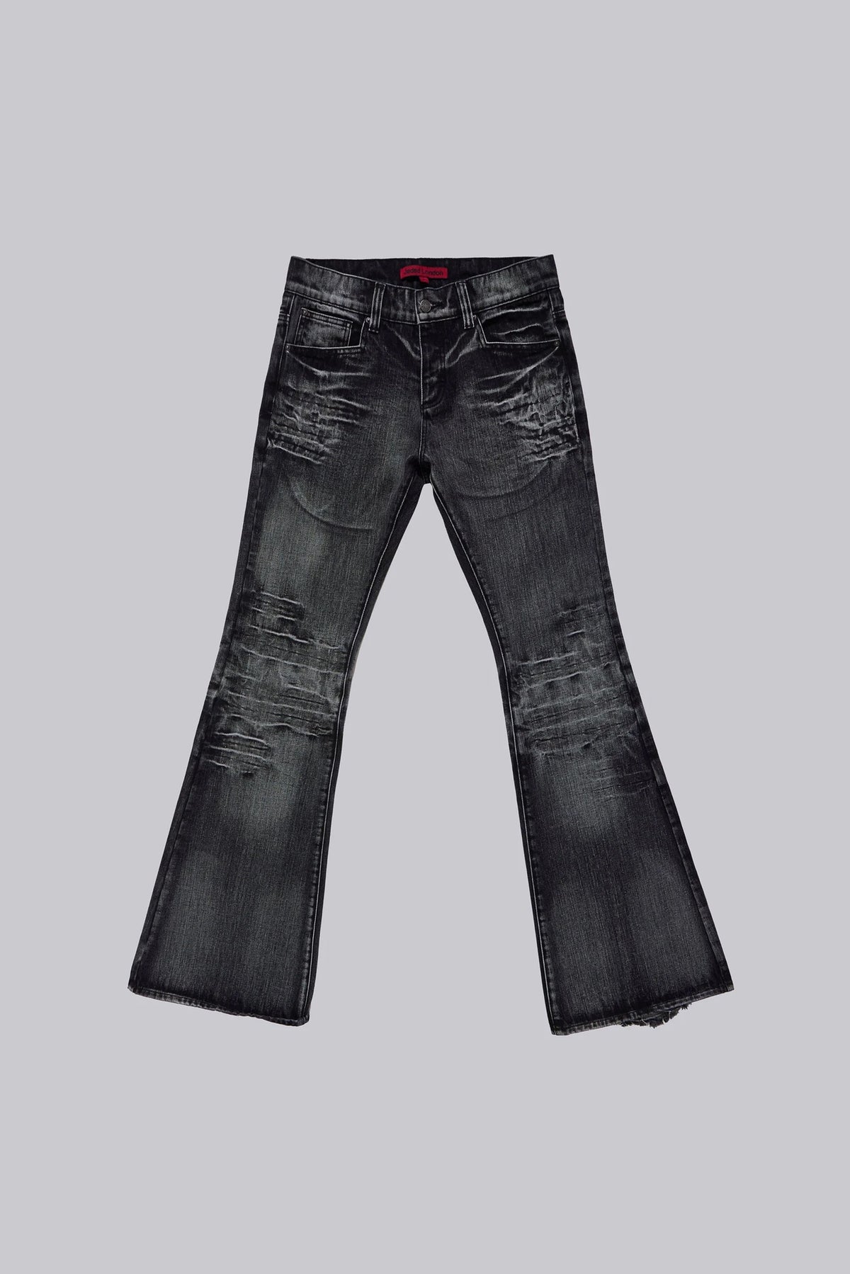Washed Black Drift Bootcut Jeans
