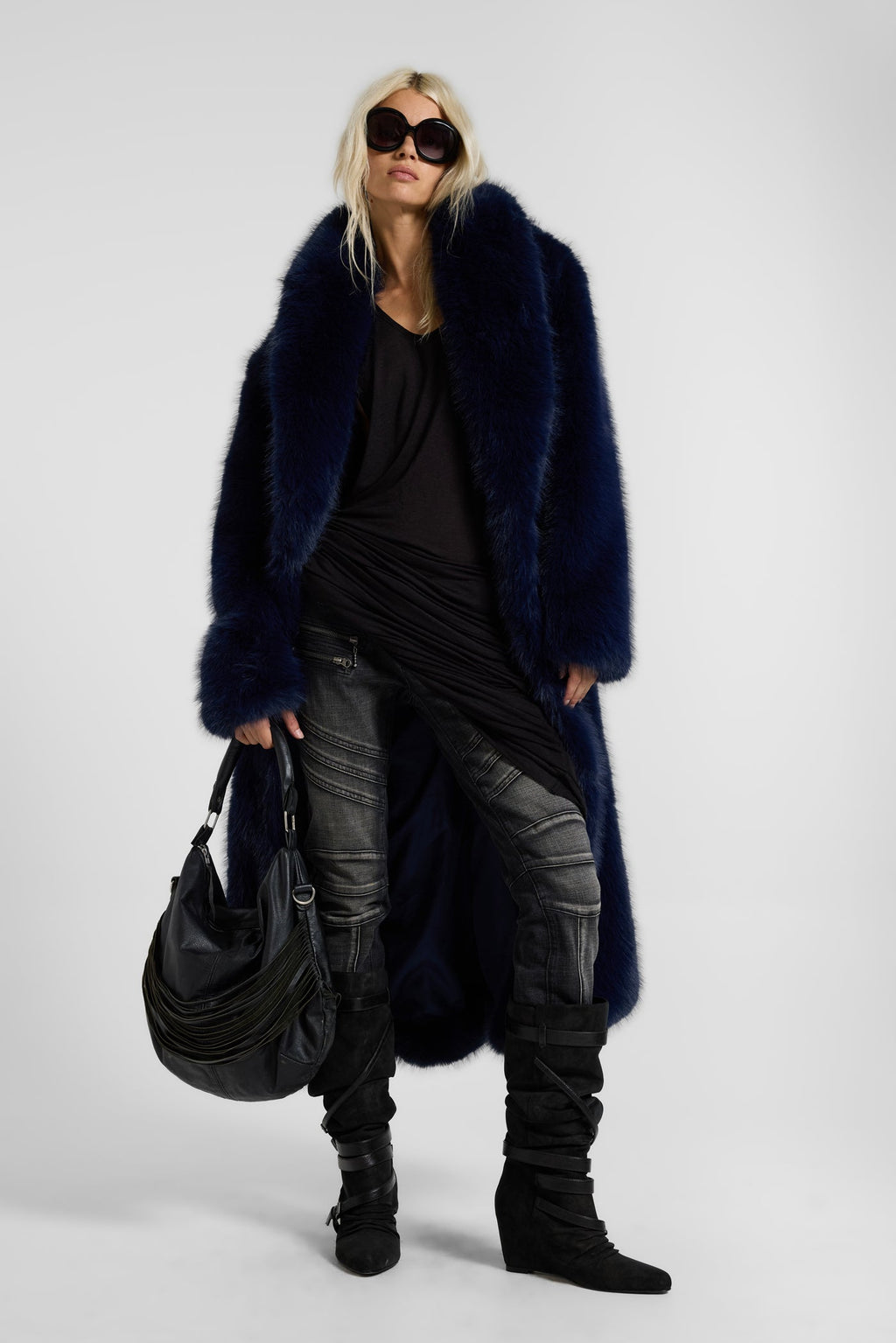 Vione Slouch Wedge Boots