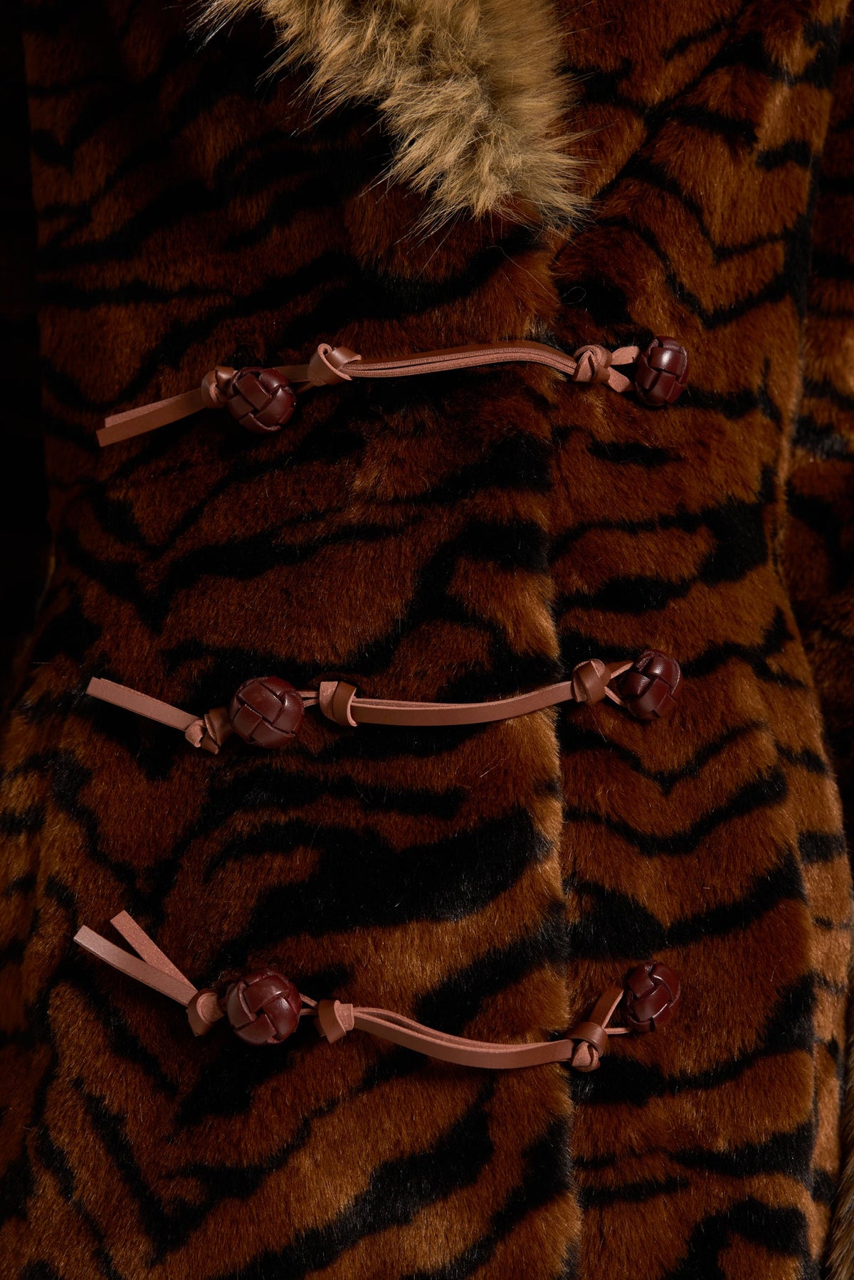 Eremica Tiger Faux Fur Coat