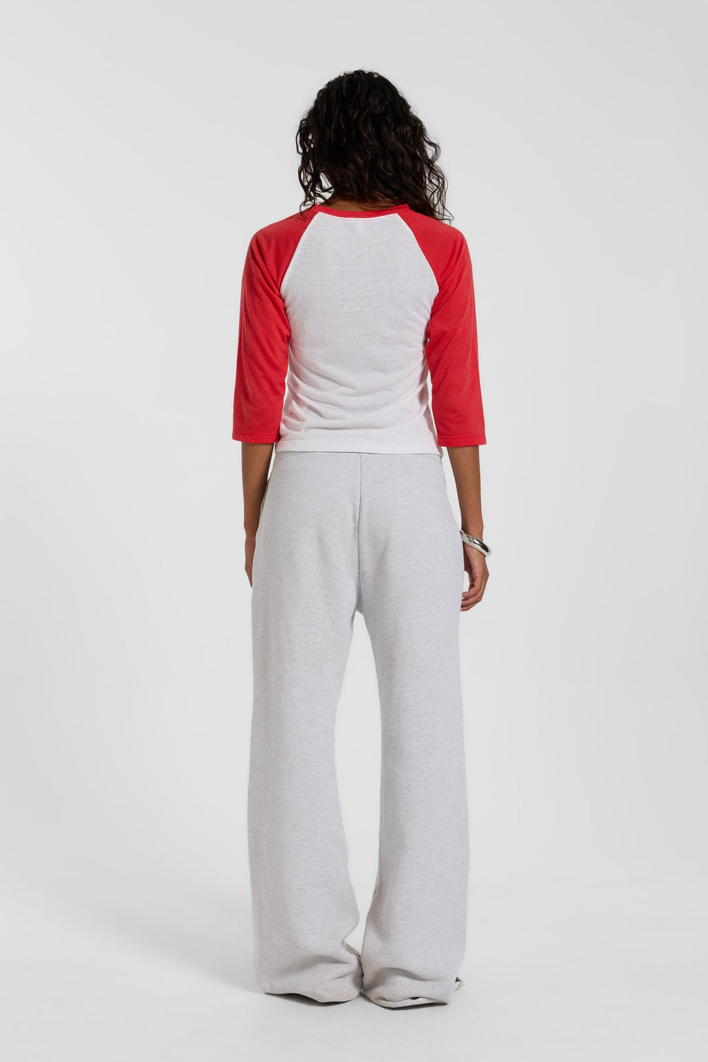 Red Los Angeles Slim Raglan Top
