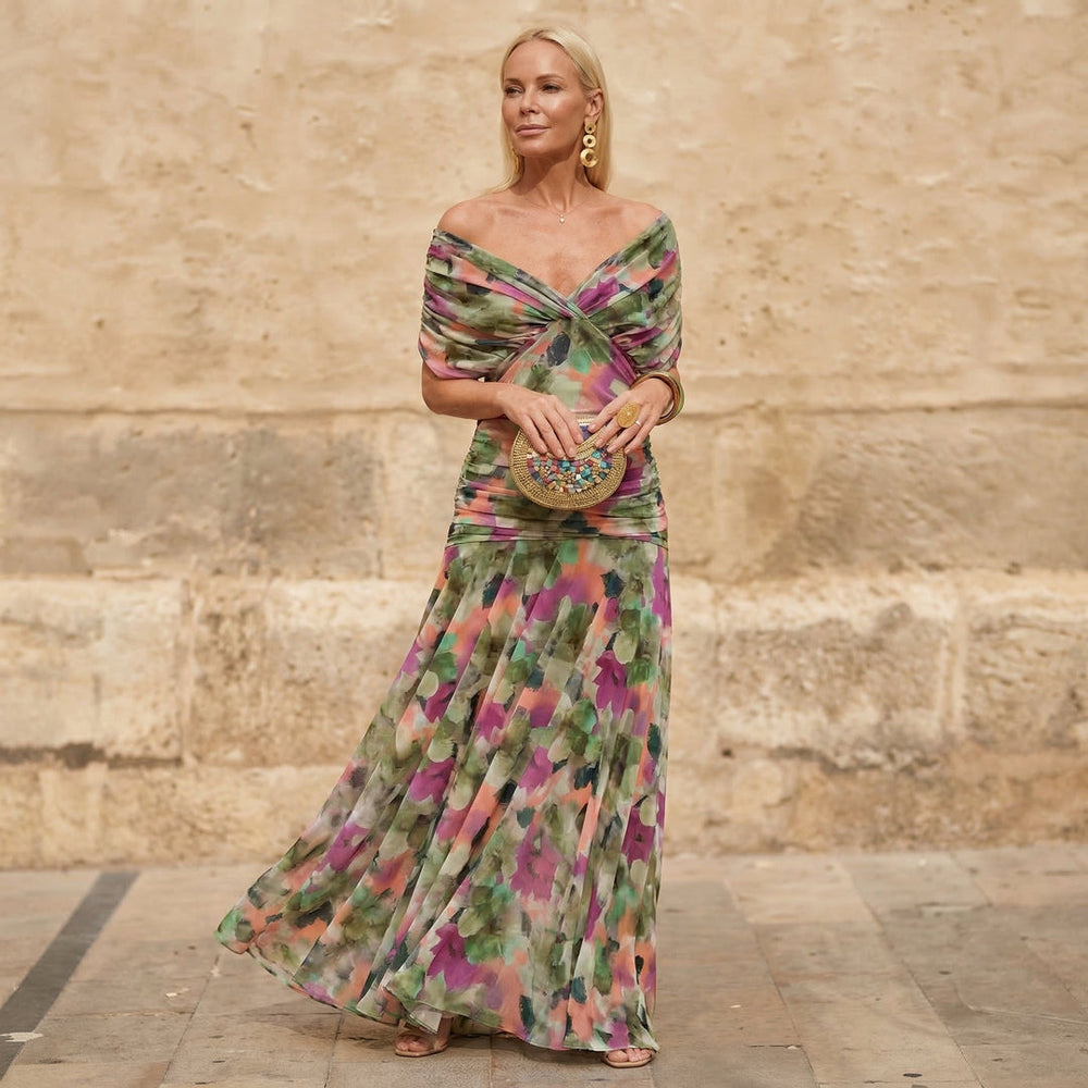 Kelsey | Vestido midi plisado