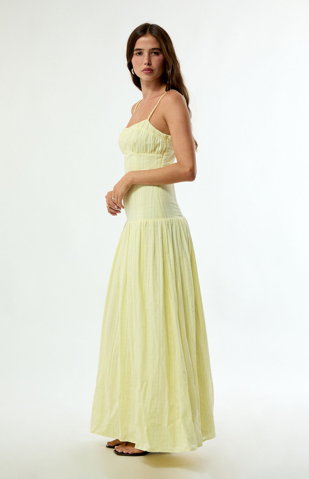 Tu vestido largo bustier de lino Ava favorito
