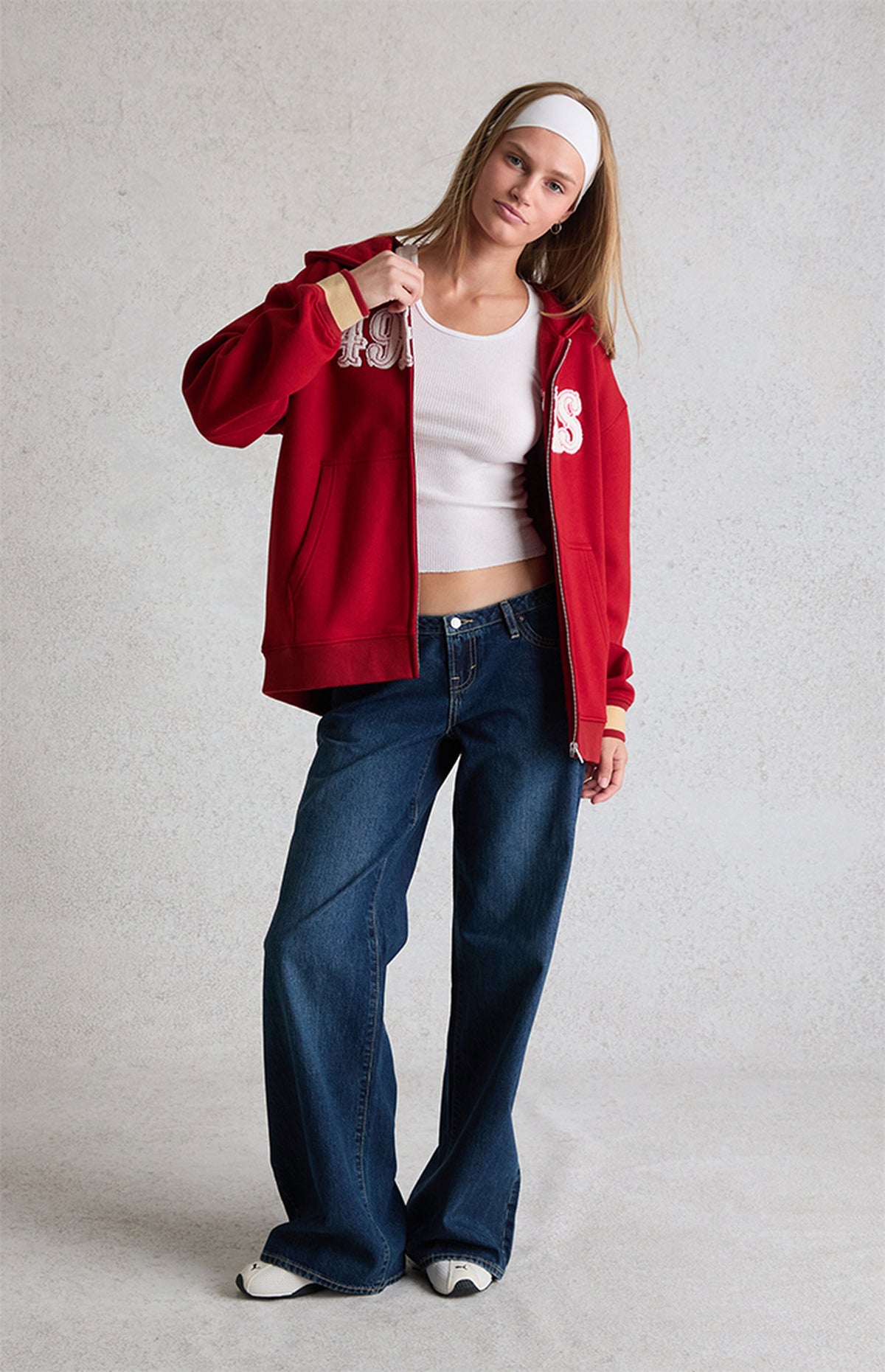 Sudadera con cremallera WILD COLLECTIVE x NFL SF 49ers