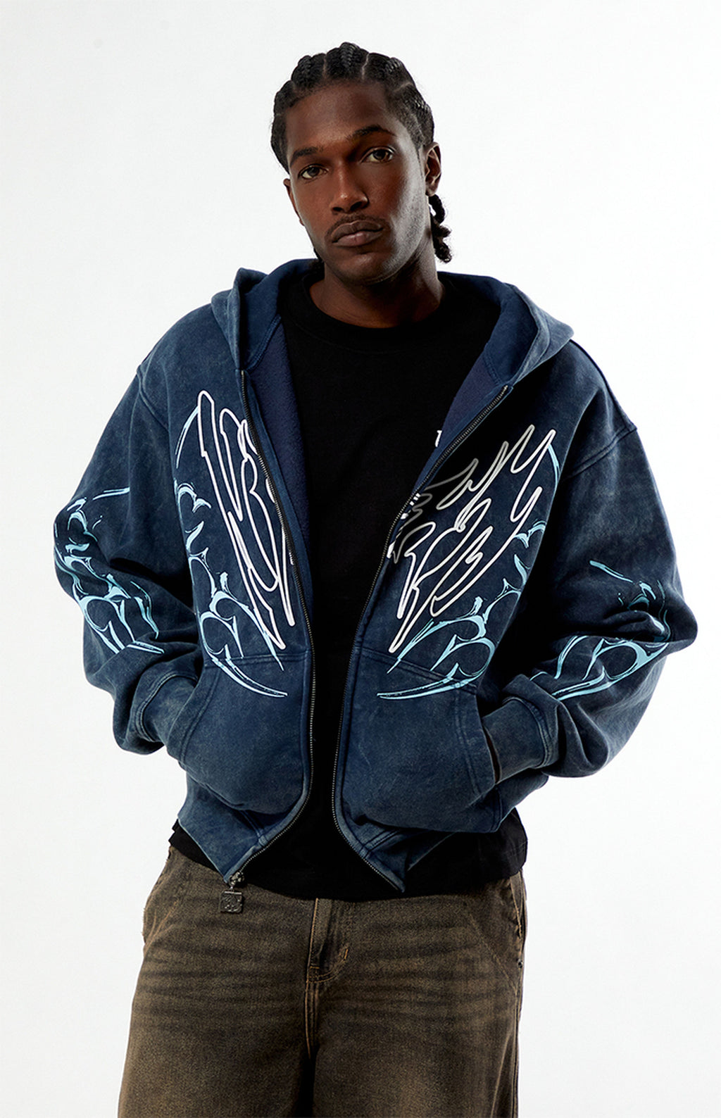 Sudadera con capucha y cremallera completa Nightlab Night Moon