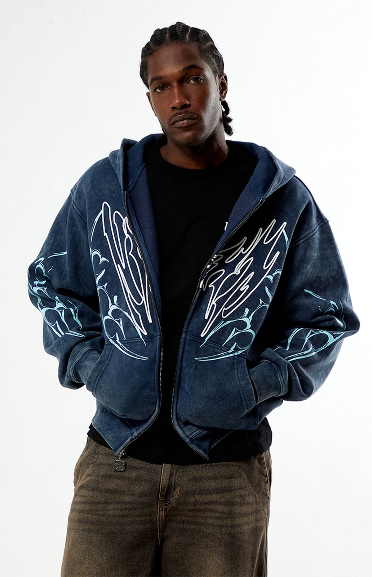 Sudadera con capucha y cremallera completa Nightlab Night Moon