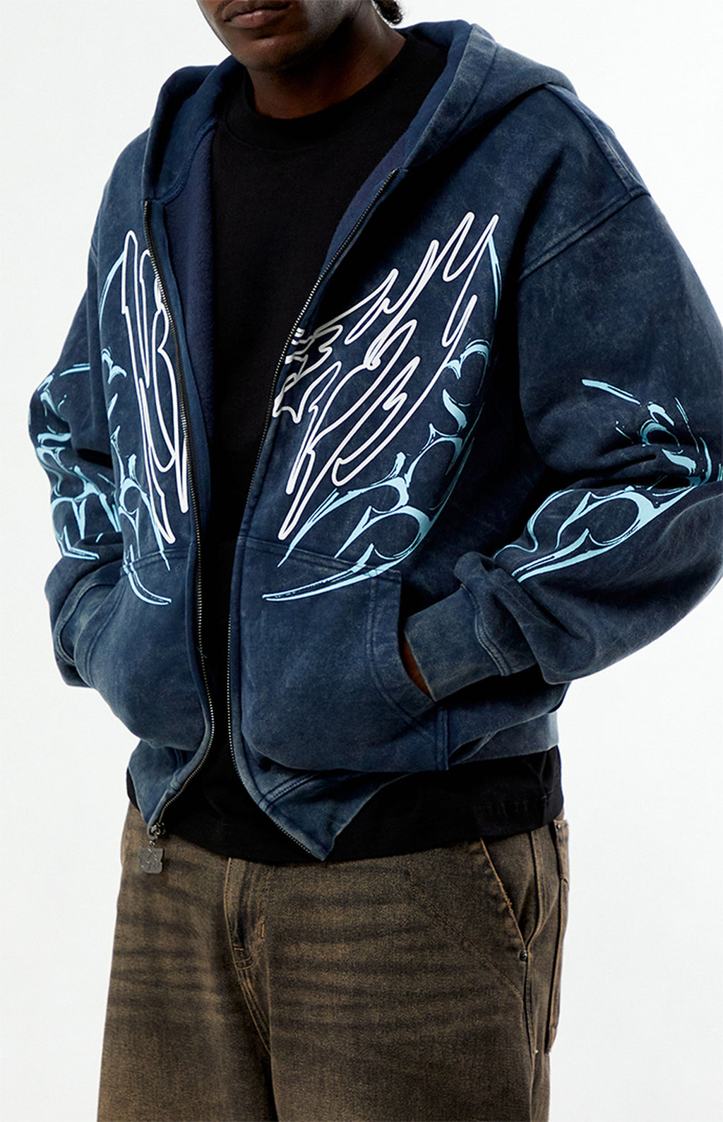 Sudadera con capucha y cremallera completa Nightlab Night Moon