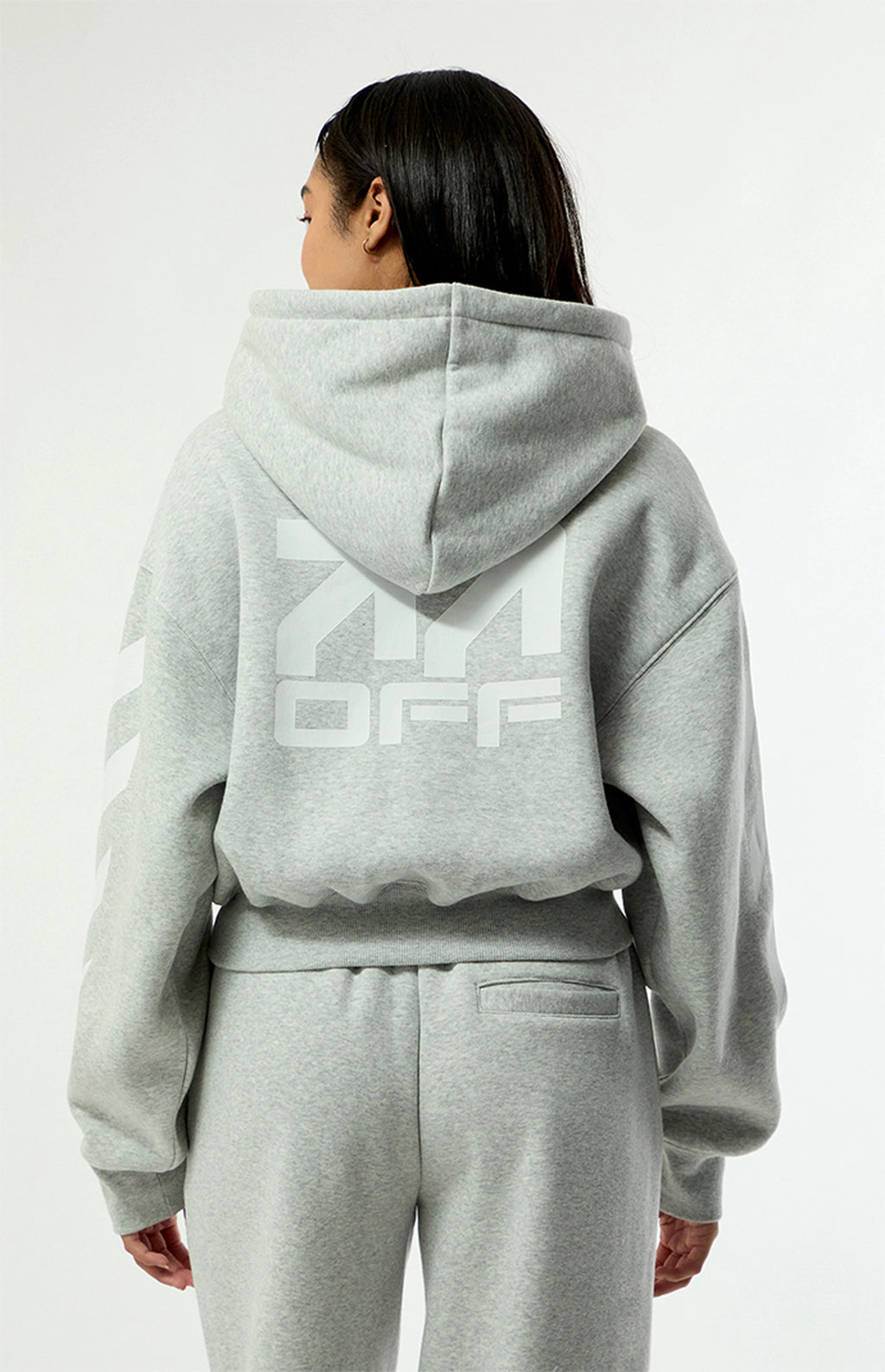Sudadera corta con capucha L/AB c/o Off-White