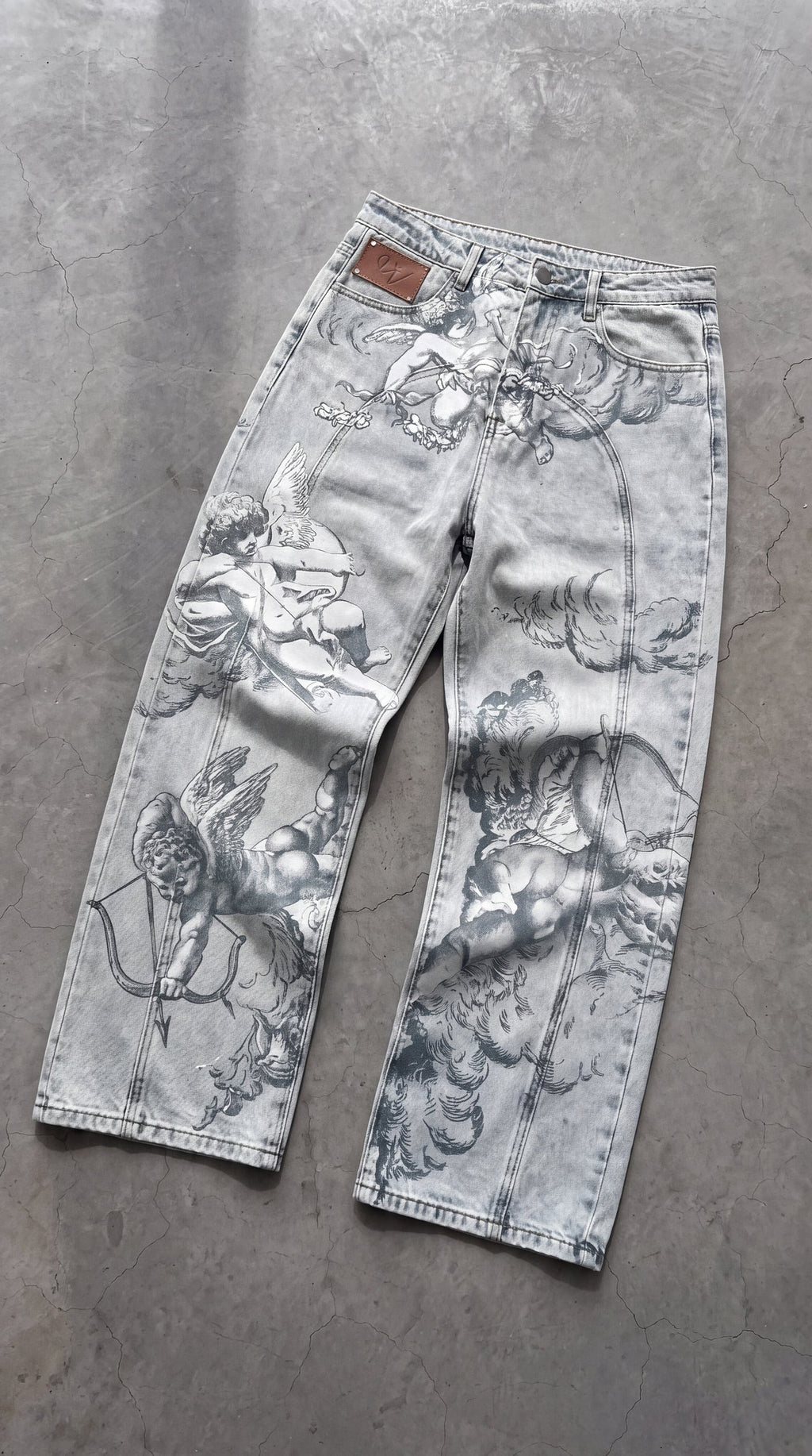 Pantalones Vaqueros Bajados Angel