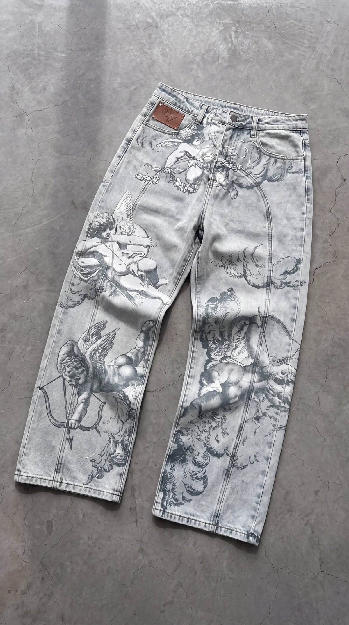 Pantalones Vaqueros Bajados Angel