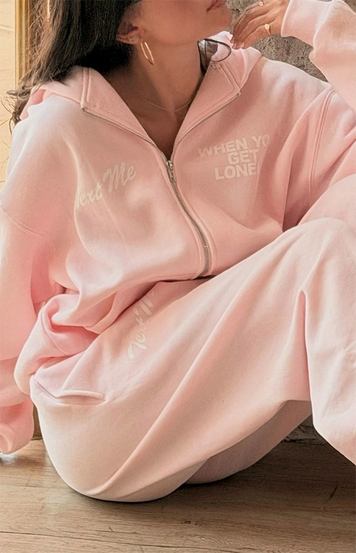 Sudadera con capucha y cremallera LONELY GHOST