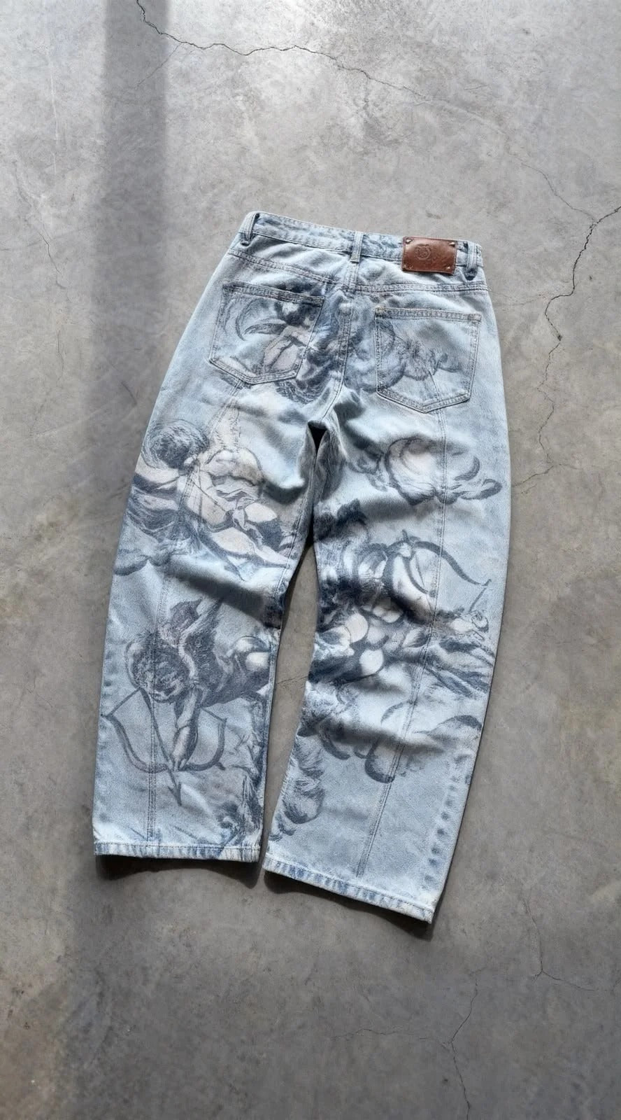 Pantalones Vaqueros Bajados Angel