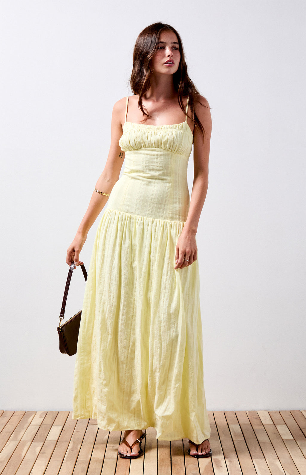 Tu vestido largo bustier de lino Ava favorito