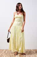 Tu vestido largo bustier de lino Ava favorito