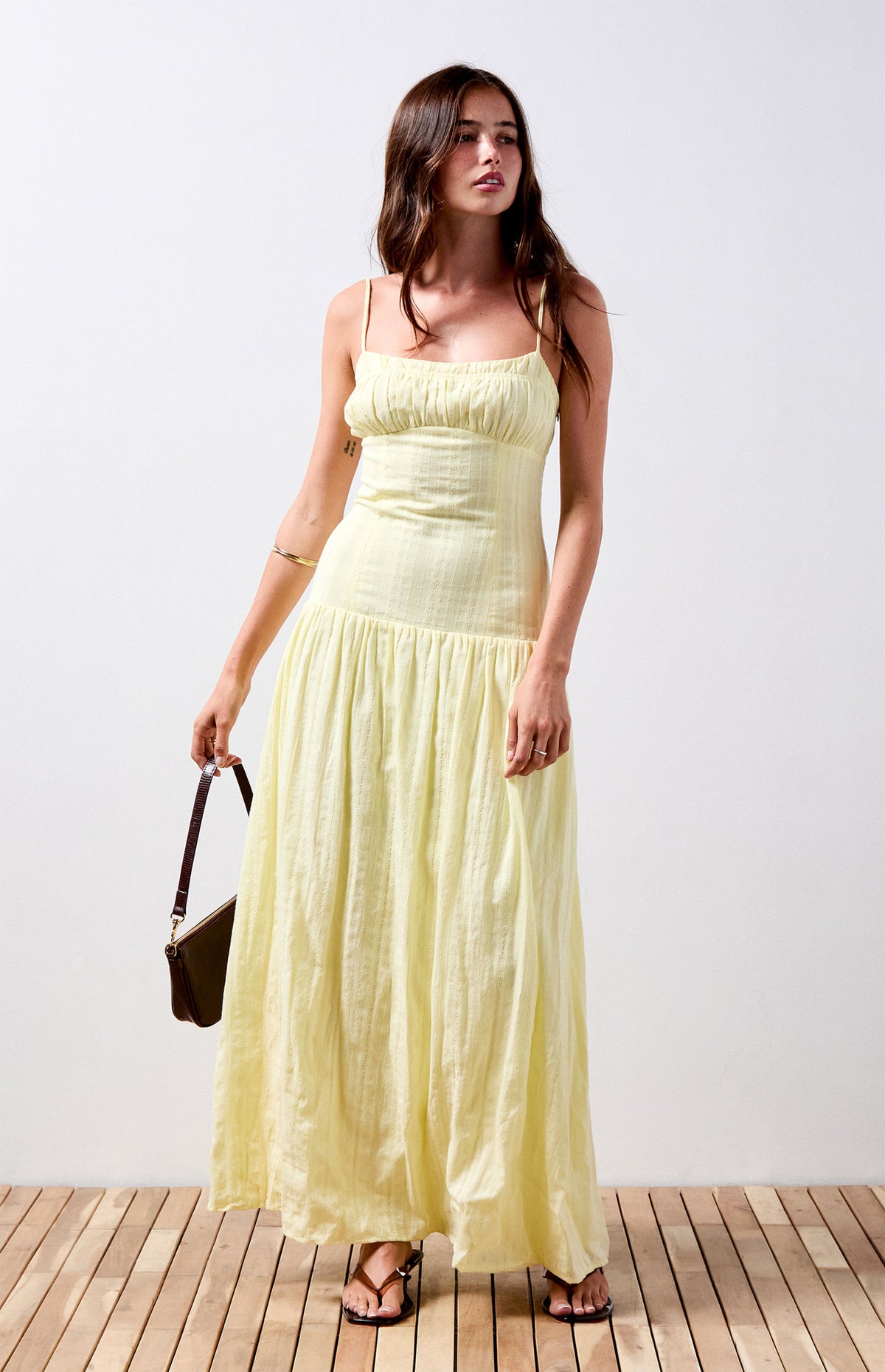 Tu vestido largo bustier de lino Ava favorito
