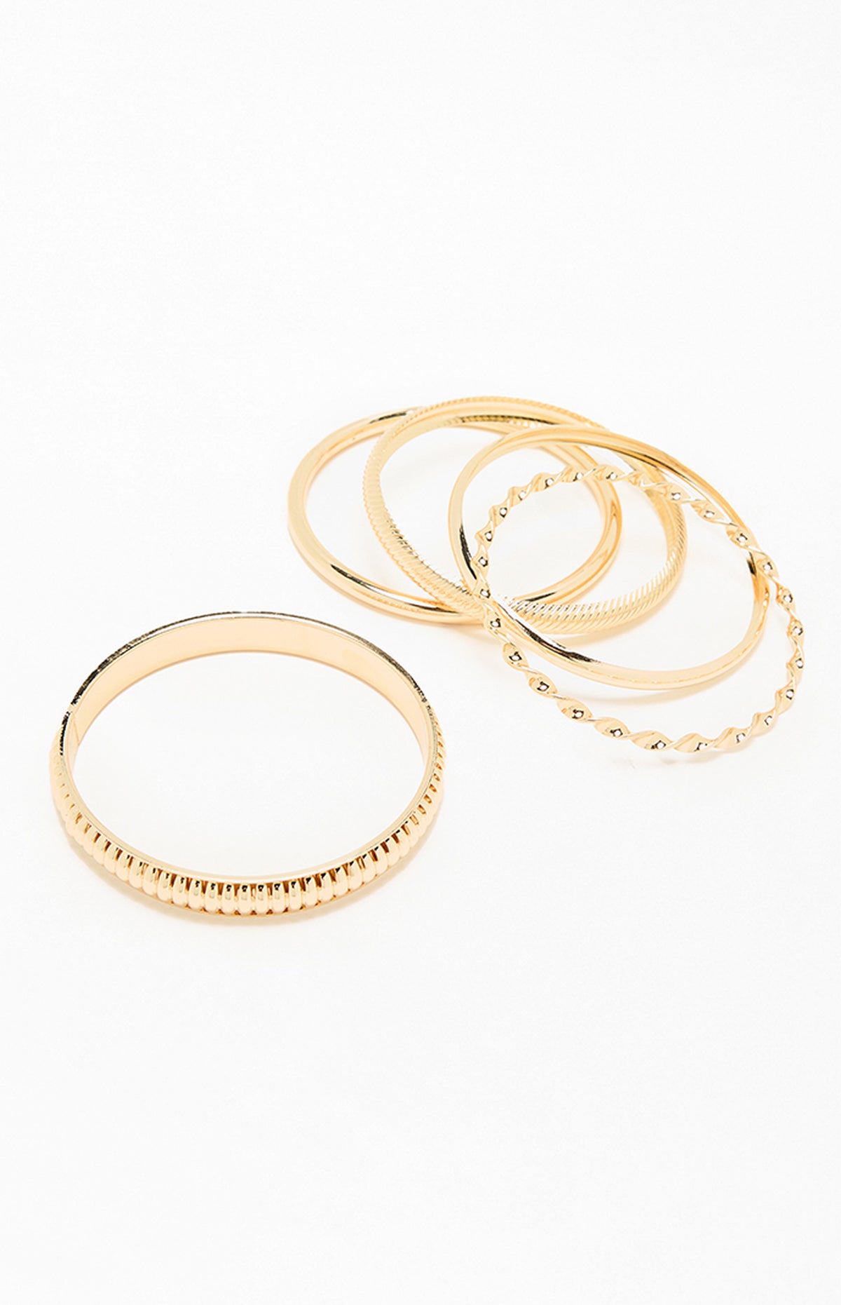 Conjunto de brazaletes de metal Evelyn