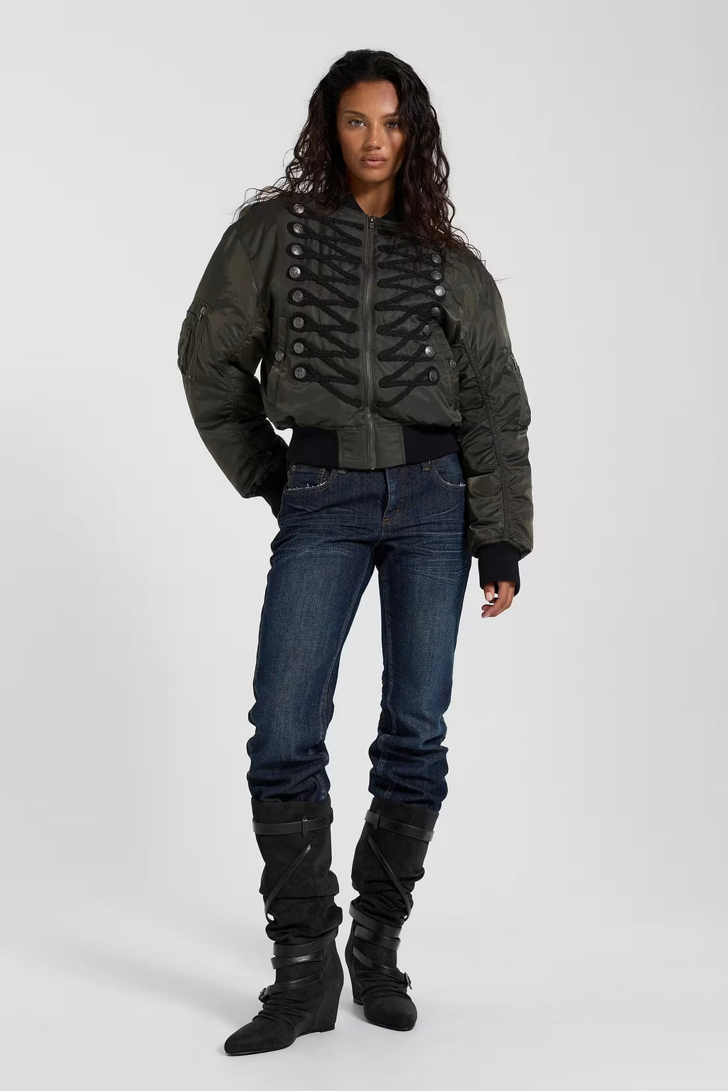Chaqueta bomber militar Irsa