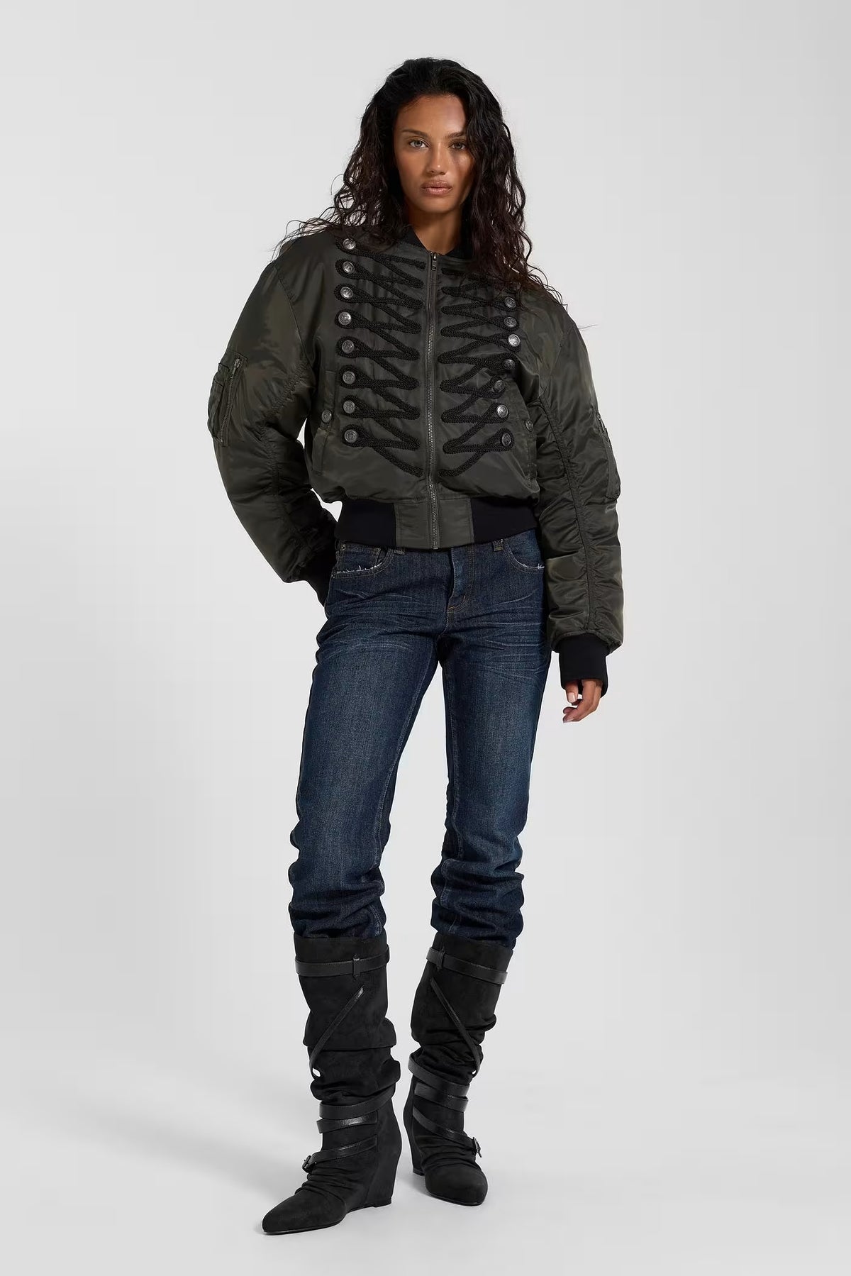 Chaqueta bomber militar Irsa