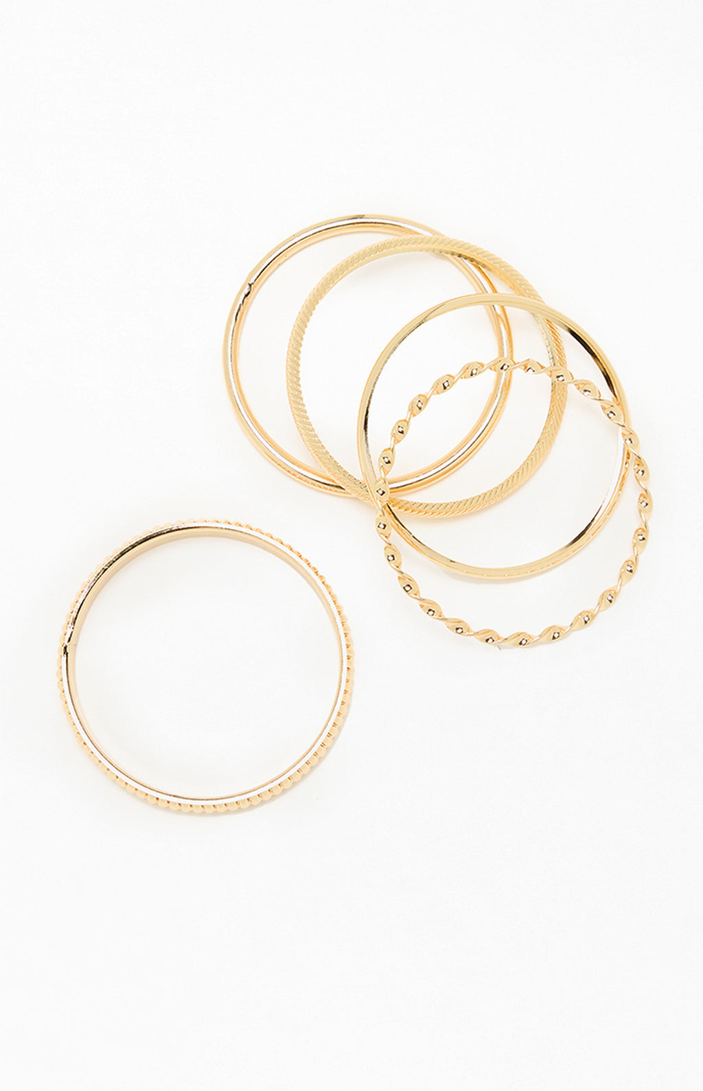 Conjunto de brazaletes de metal Evelyn