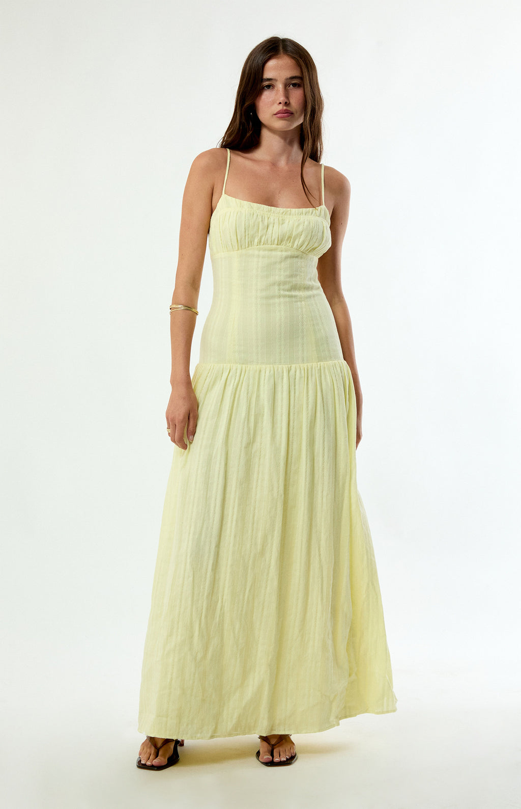 Tu vestido largo bustier de lino Ava favorito