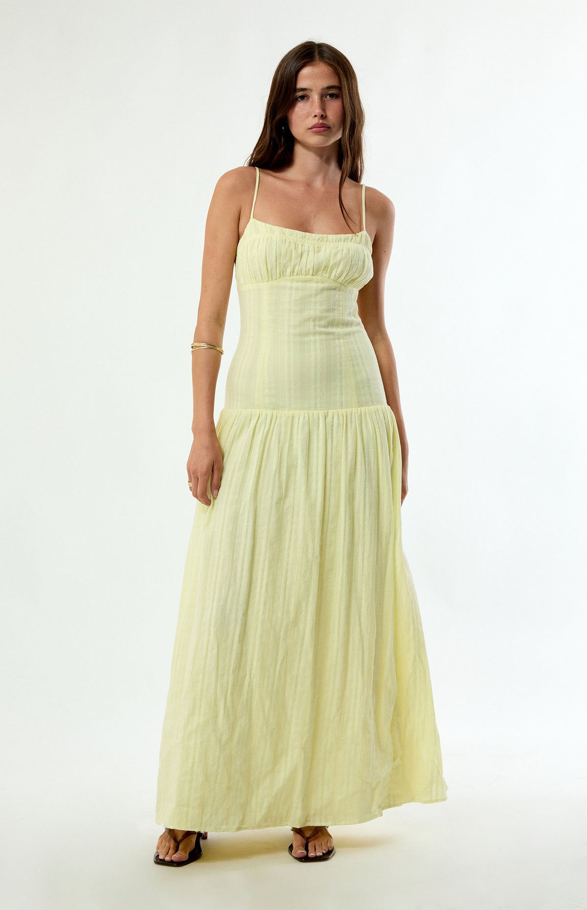 Tu vestido largo bustier de lino Ava favorito