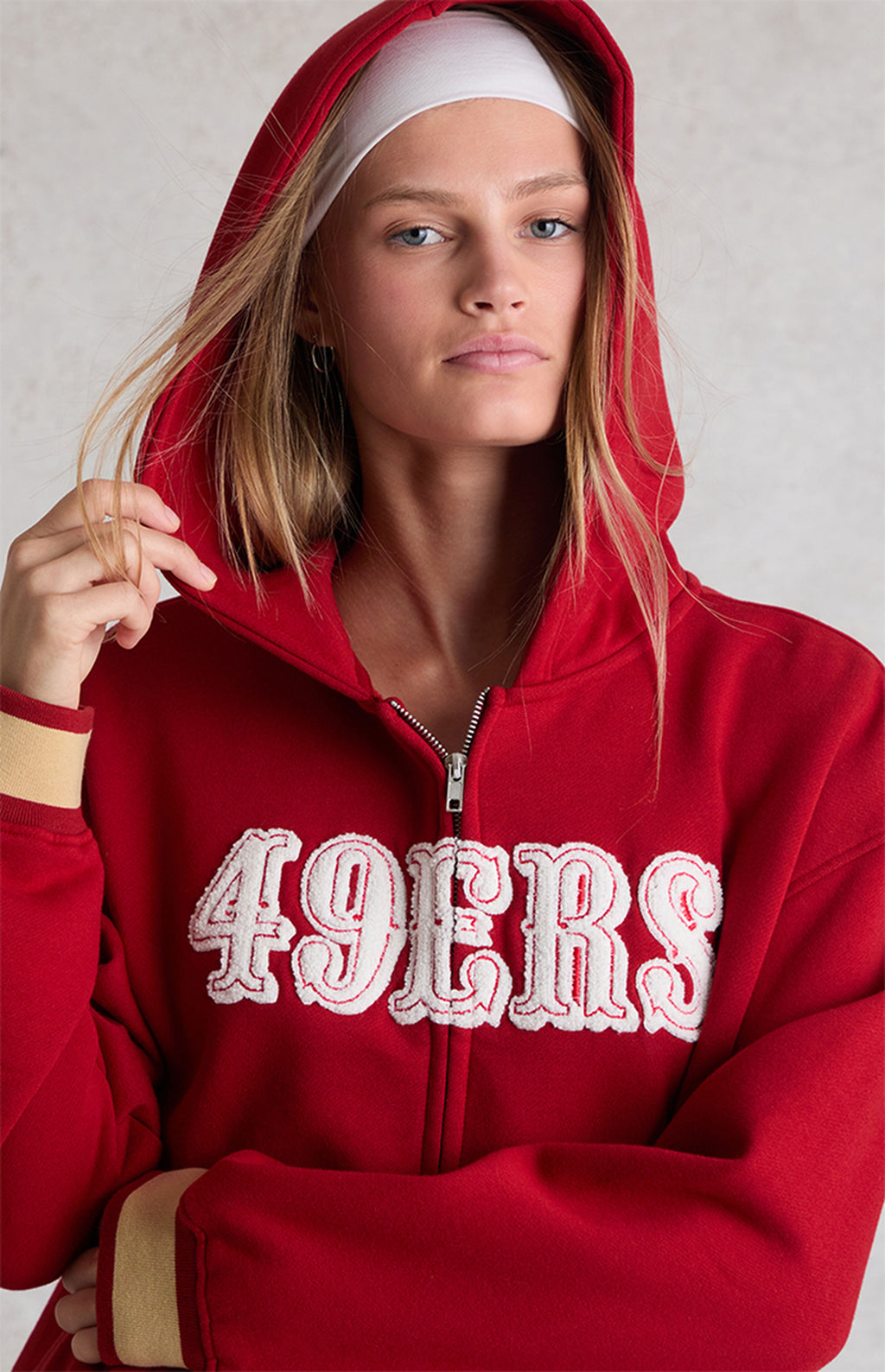 Sudadera con cremallera WILD COLLECTIVE x NFL SF 49ers
