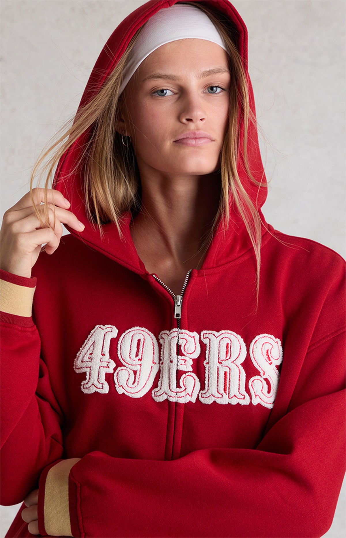 Sudadera con cremallera WILD COLLECTIVE x NFL SF 49ers