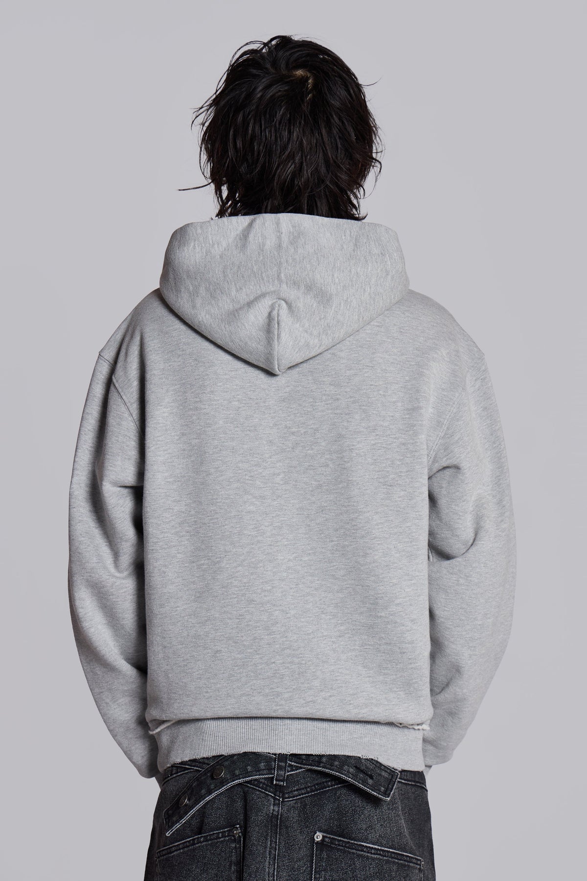 Open Casting Grey Marl Hoodie