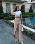 Heya | Pantalones tobilleros de pierna ancha